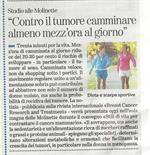 La Stampa - Contro il tumore camminare almeno mezz''ora al giorno